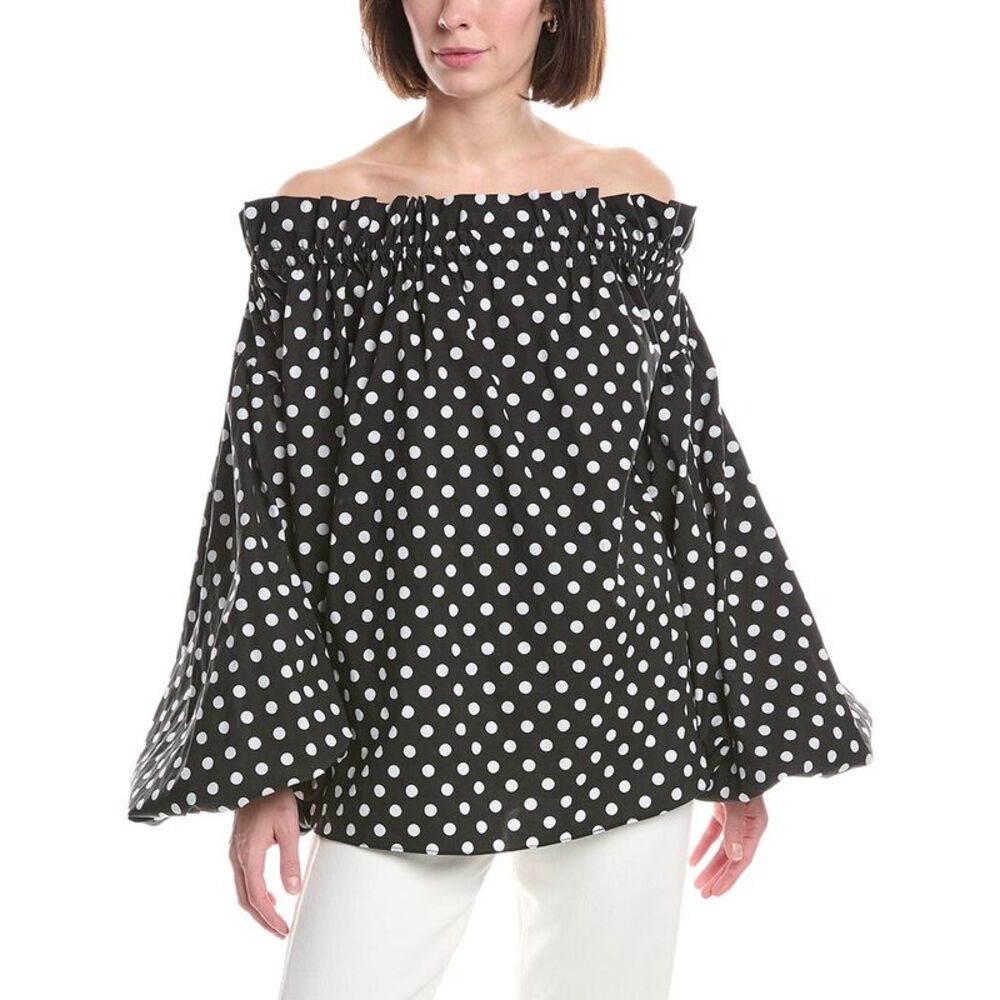 Caroline Constas Womens Adeline Top, Black